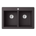 thumbnail image 3 of Swan QZSQ-3322-075 33" x 22" Granite Dual Mount Kitchen Sink, Available in Various Colors, 3 of 4
