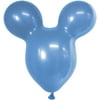 PMU Mouse Head Shaped Balloons 15 Inch PartyTex Premium Periwinkle Latex Pkg/12 Great for Mickey Mouse Theme Parties