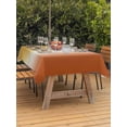 thumbnail image 3 of Outdoor Tablecloth with Umbrella Hole for Patio/Picnic/Party/Camping, Burnt Orange Yellow Ombre Waterproof Table Cloth Rectangle Table Cover Washable, Contemporary Art Abstract Aesthetics (60"x 102"), 3 of 8