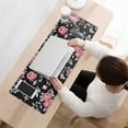 thumbnail image 3 of Long Mouse Pads for Desk,Pioneer Flower Floral Print Pattern Desk Mats on Top Of Desks, Desk Mouse Pad Extra Large with 3mm Non-Slip Base and Stitched Edge for Gaming,Office,Work,Home 31.5"x11.8", 3 of 6