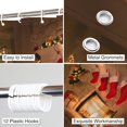 thumbnail image 3 of Christmas Shower Curtain, Christmas Socks Xmas Tree Gift Box Fireplace Bathroom Curtain Bathroom Decoration Bathroom Decor Curtain with 12 Hooks 72x72 Inches, 3 of 5