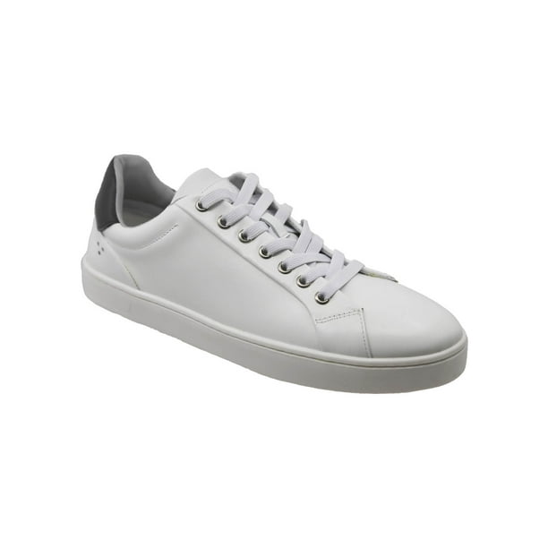 Tenis De Piel Casual Para Hombre Triples Edric 36050 Blanco