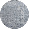 thumbnail image 2 of Addison Rugs Mayfield Premium Machine Washable Transitional Lattice Denim Round Rug, 8' x 8', 2 of 6