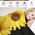 thumbnail image 3 of ONETECH  Sunflower Floral Blanket for Women Kids Girls Wife Sister Butterfly Yellow Flower Plush Throw Valentines Birthday Bedroom Bed Decor, 3 of 6