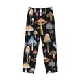 thumbnail image 4 of Easygdp Mushrooms and Autumn Leaves Men's Pajama Pant, Sleep Elastic Waistband Lounge Pants - XX-Large, 4 of 9