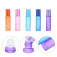 Tersarium 10Pcs Refillable Glass Roller Bottles Roll On Bottles Glass