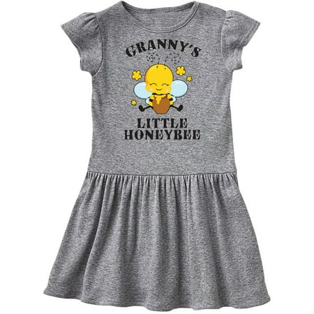 

Inktastic Cute Bee Granny s Little Honeybee with Stars Gift Toddler Girl Dress