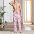 thumbnail image 2 of Rocae Rabbit Face Mens Pajama Pants Pj Pants Mens Lounge Pants-Medium, 2 of 6