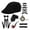 Black, variant on Men's Classic Vintage Gentleman Costume Set Top Hat Pipe Watch Fake Mustache for Vintage Party Cosplay and Role Play Dark Brown