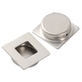 thumbnail image 4 of RENACLIPY Boutons de Porte pour Porte Intérieure Argent Acier Inoxydable Minimaliste pour Propriétaires 2 Pcs, 4 of 7