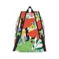 thumbnail image 3 of Daiia Mushroom and Frogs Vintage Canvas Backpack for Men and Women ,Hiking Backpack,Travel Laptop Bag for School,Large Capacity Backpack, 3 of 8