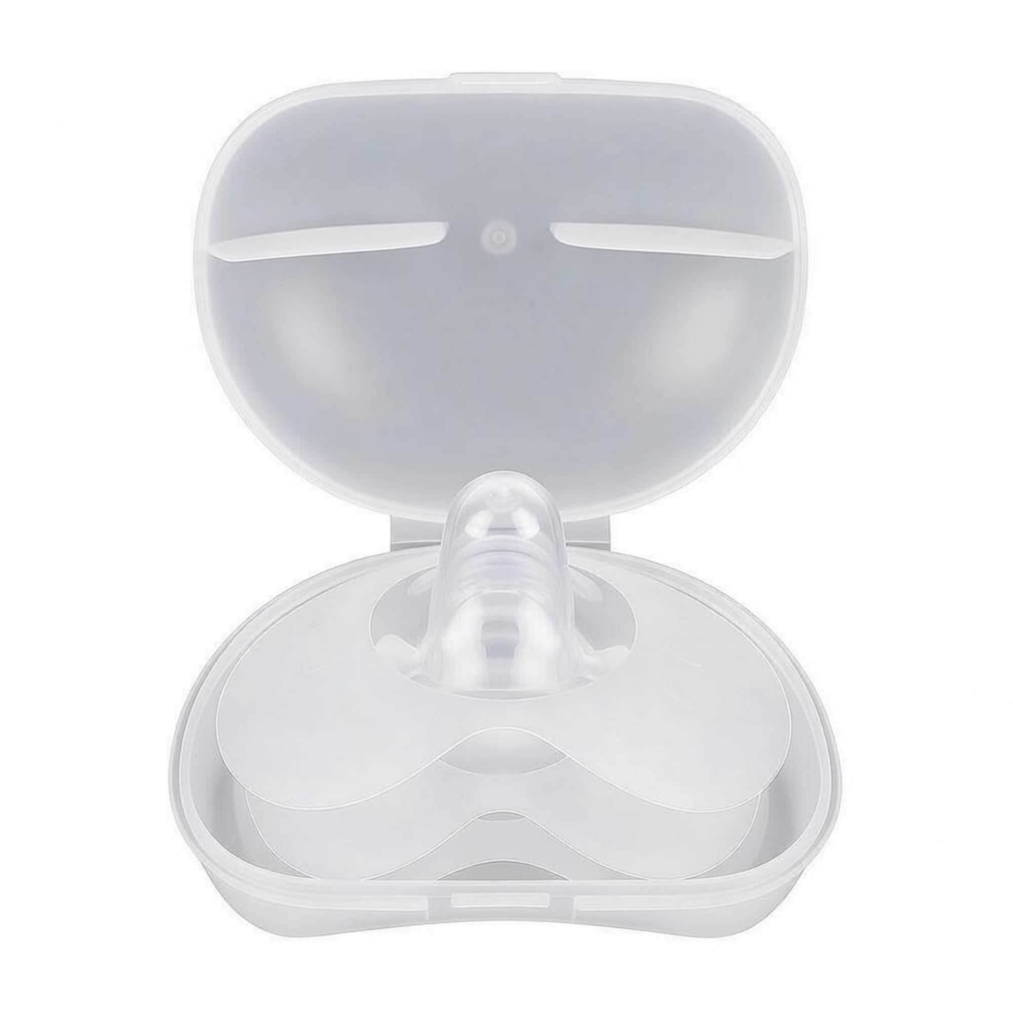 XIRQI Breastfeeding Nipple Shields for Nursing Newborn Baby Nippleshield Breast Feeding Nipple Shields for Breastfeeding Newborn 2 Count with Sterilizing Storage Case Clear (Size 13-16Mm)