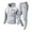 #102-Gray, variant on Yaoyar Mens 2 Piece Polar Fleece Tracksuits Hooded Sweatshirts and Jogger Casual Sweatsuit Set Big And Tall Hoodies Tracksuit