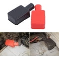 thumbnail image 3 of HUGFEGWE 2PCS Car Battery Pole Cover, PVC Rubber Battery Pole Cover Battery Terminal Cover Positive and Negative Terminal Cover Insulation Protective Cap Battery Terminal Insulating CJ25311-3430, 3 of 8