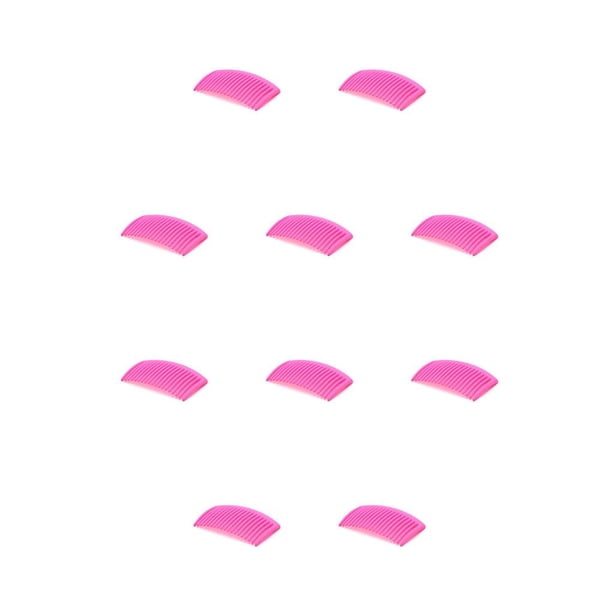 Peines torcidos para el cabello Seitruly 10 piezas decoración caramelo plástico herramientas mujeres Rosa roja