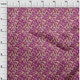 thumbnail image 3 of oneOone Cotton Poplin Purple Fabric Abstract Floral Sewing Material Print Fabric By The Yard 42 Inch Wide, 3 of 4