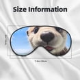 thumbnail image 5 of Eye Sleep Mask for Women Men - Cute Otter Blue Sky Adjustable Soft Buckle Travel Eye Masks for Sleep Mask Blackout, Sleeping Mask for Women Men, Funny Blindfolds for Party Games, 5 of 5