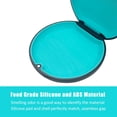 thumbnail image 4 of Retainer Case,Cute Slim Aligner Case Compatible with Invisalign,Retainer Holder with Aligner Remover Tool, Chew & Brush,Rope Bag (Black Shell Cyan Silicone), 4 of 6