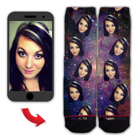 

Function - Custom Face In Space Galaxy Socks Personalize Upload Your Photo Head