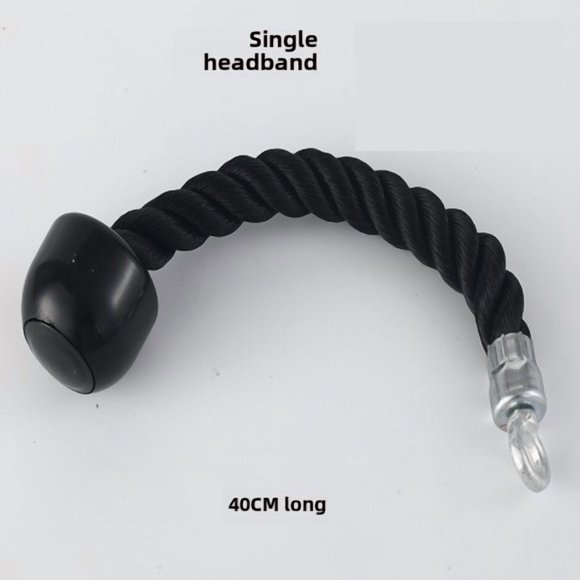 Single-Head Resistance Rope for Bicep & Tricep Workouts – Durable Strength Training Accessory with Adjustable Intensity, Space-Saving Design for Home Gyms & Fitness Centers, Suitable for All Fitness