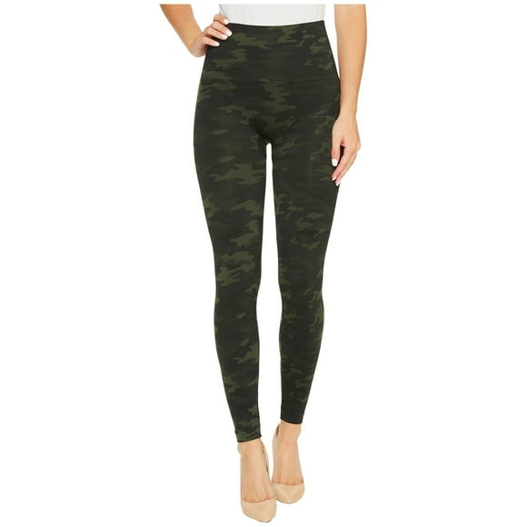 SPANX Women's Look at Me Now Seamless Leggings Green Camo Small 24