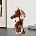 thumbnail image 4 of Estatua Clásica , Escultura de Resina, Figurita Artística de Animal, Adorno para Sala de , Decoración para hogar, Coleccionable Cabeza de caballo Fernando Caballo estatuilla escultura, 4 of 8