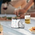 thumbnail image 5 of Yayeee Ashtray with Lid for Cigarette Smokeless Stainless Steel Home Ash Holder, White Retro Pattern, 5 of 7