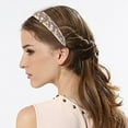thumbnail image 5 of 3PCS Hair Bands Fashion Rhinestones Beaded Elastic Headbands Hair Styling Accessories for Girls Teen Women, 5 of 8
