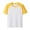 B-Yellow, variant on LIIPEE Girls T Shirts Casual Summer Color Block Raglan Sleeve Short Sleeve Crew Neck Tshirts Kids Comfortable Breathable Soft Daily Tees Tops,1-2 Years