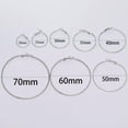 thumbnail image 5 of GKNET 10pcs 20 25 30 40 50mm Gold Circle Round Hoop Earrings Hooks Earring Findings-Gold-35mm, 5 of 9