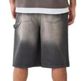 thumbnail image 6 of Men'S Jeans European And Loose Casual Wide Leg Shorts For Men With Street Pockets And Hip Hop Jeans Grey S, 6 of 9