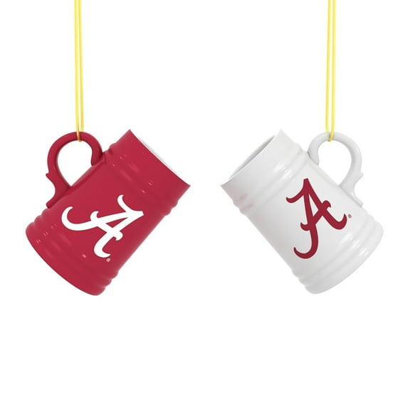 Alabama Crimson Tide Two-Pack 3" Mini Stein Ornament Set