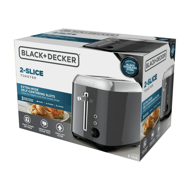 BLACK+DECKER TR2900SBD 2-Slice Toaster, Black : : Home