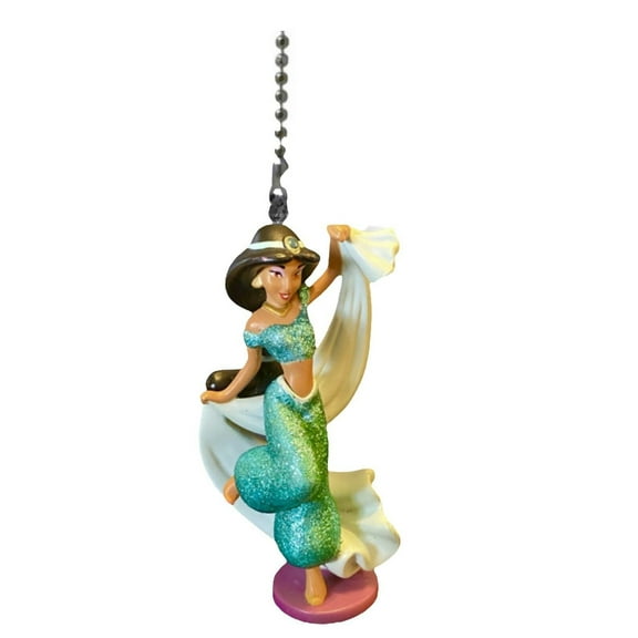 Princess Jasmine Dance Pvc Fan Lamp Light Pull Chain Figure Aladdin Figurine New