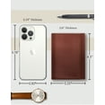 thumbnail image 4 of Trifold Wallets For Men RFID - Leather Slim Mens Wallet With ID Window Front Pocket Wallet Gifts For Men, 4 of 6