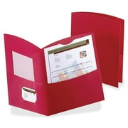 Oxford, OXF5062558, Contour Two Pocket Folder, 25 / Box, Red