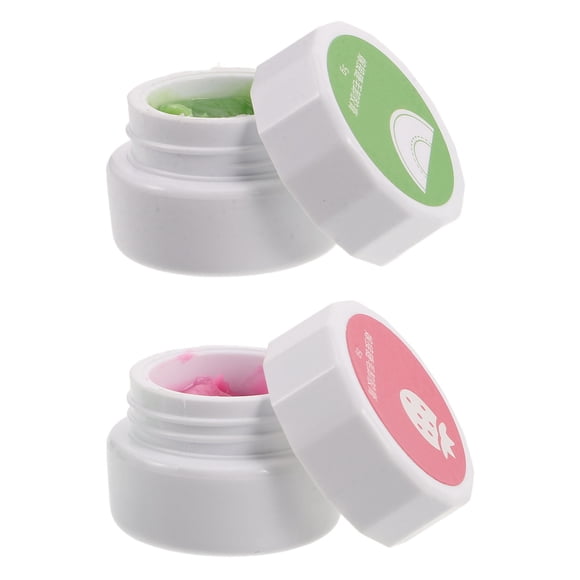 Herramienta de limpieza de pestañas, crema eliminadora de pegamento para pestañas, suministro de pestañas, crema removedora de pegamento para pestañas femenina, 2 uds.
