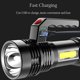 thumbnail image 3 of Powerful Led Flashlight Portable Mini Searchlight P500 Torch Usb Rechargeable Waterproof Spotlight For Fishing Lantern, 3 of 5