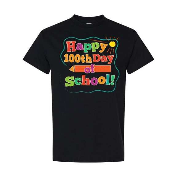 Inktastic Happy 100th Day of School T-Shirt
