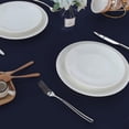 thumbnail image 4 of Rectangle Tablecloth 60x84 inch Rectangle Tablecloth Stain and Wrinkle Resistant Washable Polyester Table Cloth, Decorative Fabric Table Cover for Dining Table, Buffet Parties and Camping Navy, 4 of 6