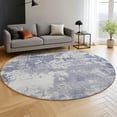 thumbnail image 6 of Addison Rugs Mayfield Premium Machine Washable Transitional Abstract Denim Round Rug, 8' x 8', 6 of 6