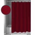 thumbnail image 4 of Shower Curtain Wine Red Dark Maroon Waterproof Shower Curtain Set with Hooks for Bathroom Showers,Stalls and Bathtubs,48x72In Burgundy Red, 4 of 8