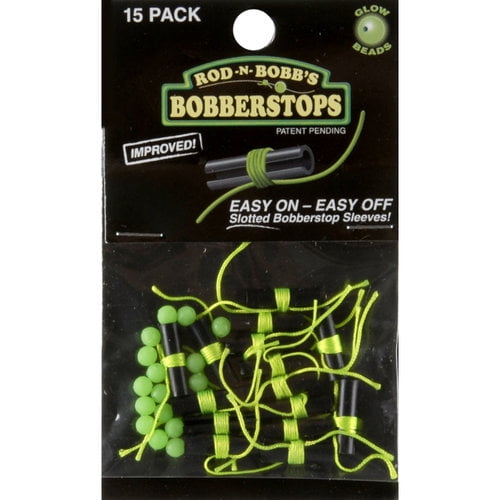 CHARTREUSE ROD N BOBB'S Bobber Float Stops Glow Beads 6ct 