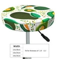 thumbnail image 4 of Daiia Green Avocado Stool Covers Round,Round Bar Stool Covers Waterproof Bar Chair Covers Washable Stool Cushion Slipcover for 12-14 Inch Chair-14 inch, 4 of 7