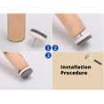 thumbnail image 6 of Pack of 50 Practical Felt Furniture Foot Pad Protectors Accessory for Parquet and Laminate Floor Nails In Designs, 6 of 9