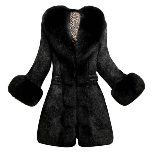 Winter Coats For Women Faux Fur Coat Elegant Thick Warm Fashion Outerwear Long Fake Jacket Com Winter Coats For Women Faux Fur, Elegant Fur Coat
