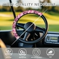 thumbnail image 3 of ZUXONGSY Heart Pattern Golf Cart Steering Wheel Cover Butterfly Auto Wheel Cover Universal Steering Wheel Cover Sweat-Absorbent Car Interior Accessories Valentine's Day Gifts for Women Men, 3 of 7
