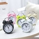 thumbnail image 3 of Reloj despertador mecánico de metal de 3 pulgadas, moderno y sencillo, para dormitorio de estudiantes, reloj digital silencioso, 3 of 6