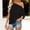 T Shirts for Women Clearance under $5 Black, variant on Womens One Shoulder Oversized Tee Short Sleeve Loose Fit Casual Slouchy Off Shoulder Summer T-Shirt Tops