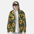 thumbnail image 4 of Fotbe Sunflowers Men's Women's UPF 50+ Sun Protection Jacket Hooded Cooling Shirt with Pockets Hiking Outdoor Performance-3X-Large, 4 of 9